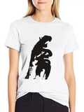 Chinese Word Tiger Unisex Cotton Tee – Relaxed Fit For Any Occasion